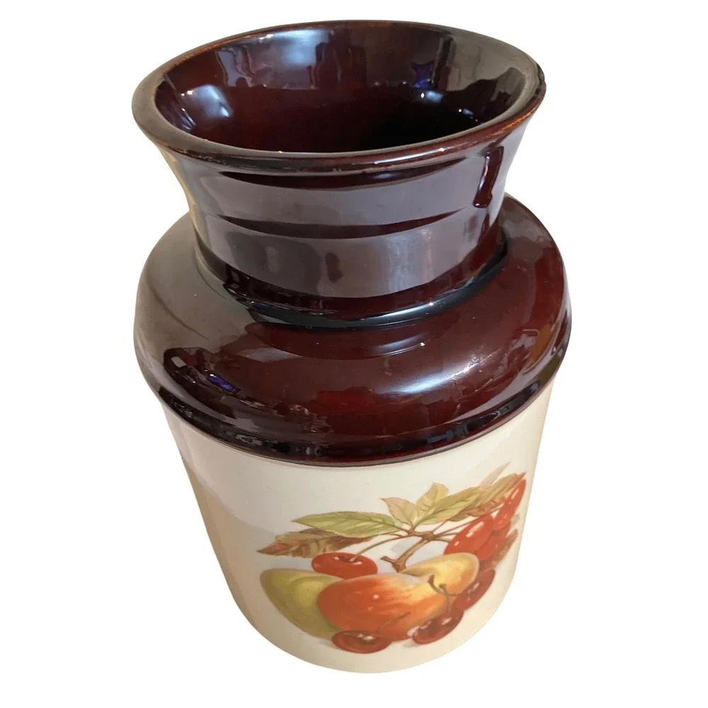 McCoy Cookie Jar Unisex OS Brown Excellent Vintage Fruit 253 USA Pottery